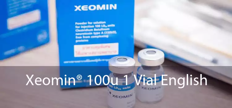 Xeomin® 100u 1 Vial English